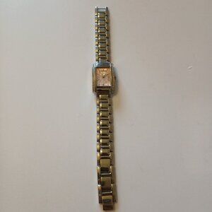 Folio Women's Silver Tone Pink MOP Dial Bracelet Watch FO209 Japan Movt WR 30M